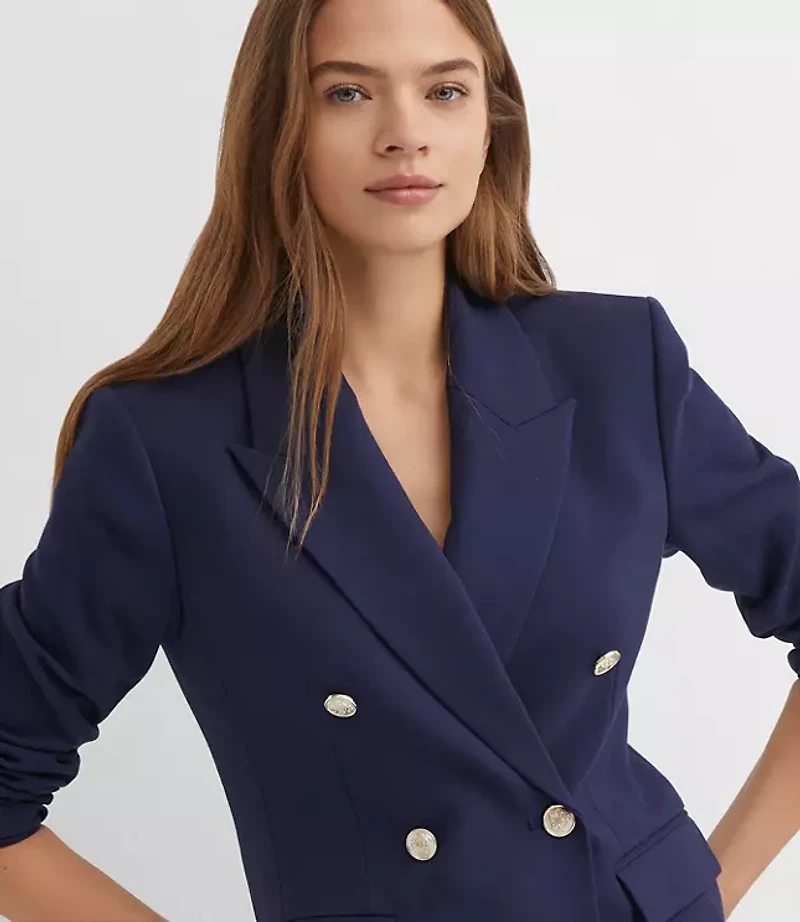Petite Tailored Double Breasted Blazer
