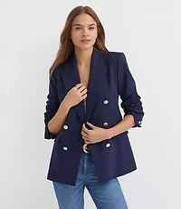 Petite Tailored Double Breasted Blazer