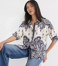 Petite Paisley Everyday Tunic Shirt