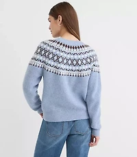 Fair Isle Ribbed Sweater