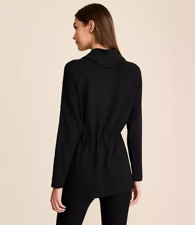 Lou & Grey Ottoman Drawstring Tunic Top