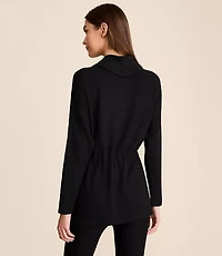 Lou & Grey Ottoman Drawstring Tunic Top