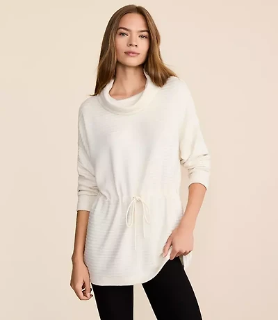 Lou & Grey Ottoman Drawstring Tunic Top