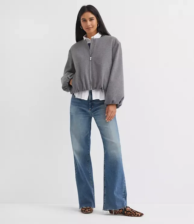 Petite Bubble Bomber Jacket