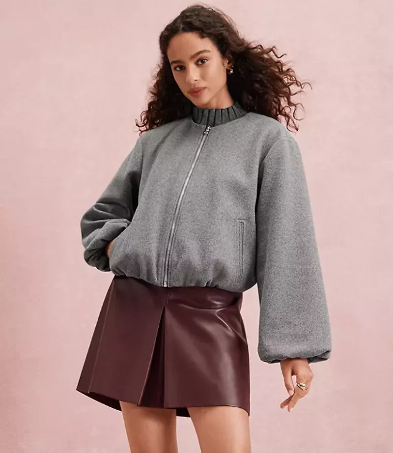 Petite Bubble Bomber Jacket