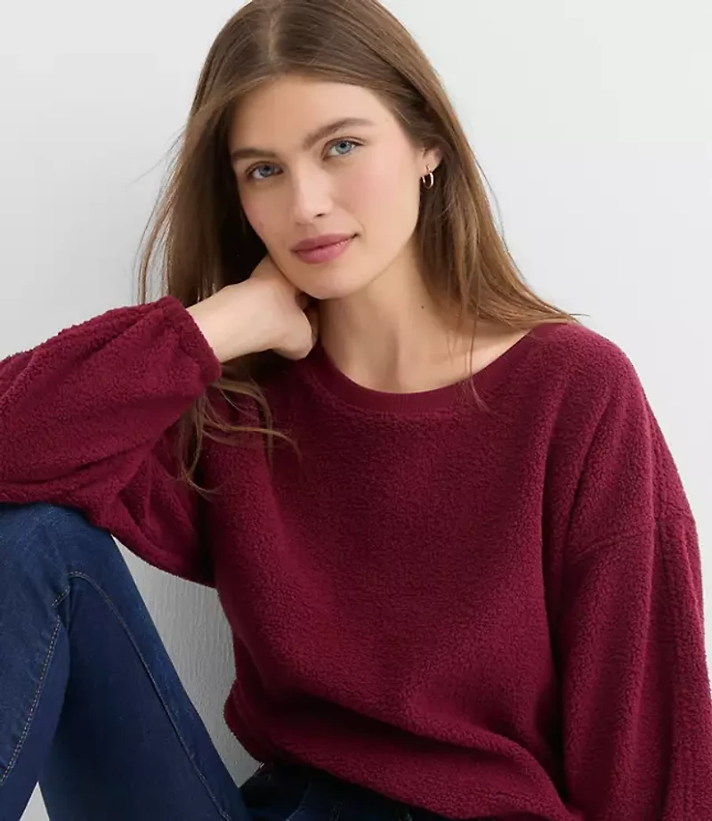 Sherpa Bubble Sweatshirt