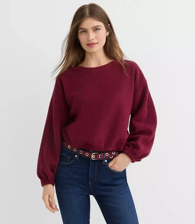 Sherpa Bubble Sweatshirt
