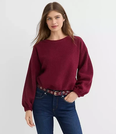 Sherpa Bubble Sweatshirt