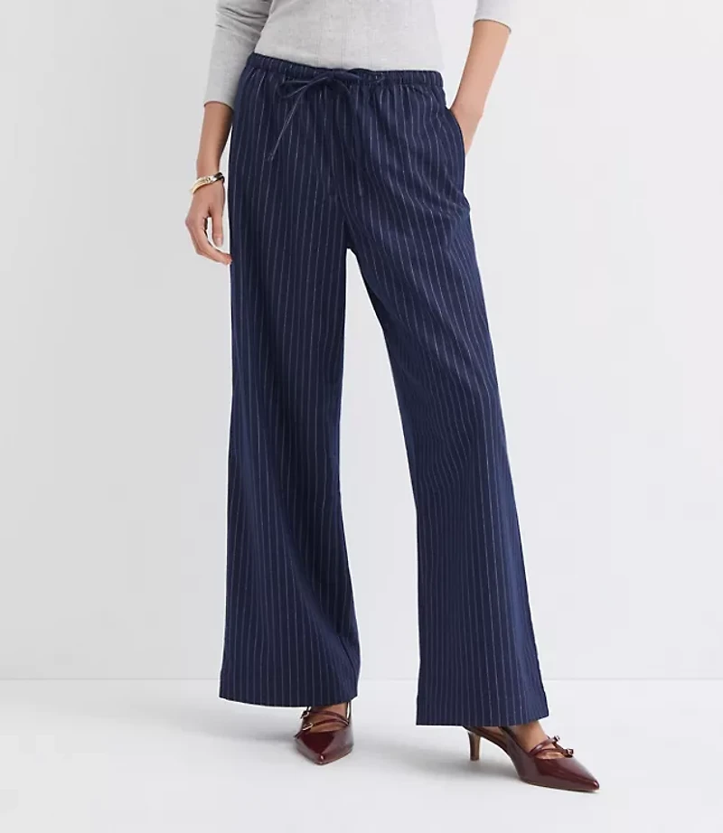 Sawyer Pull On Pants Pinstripe