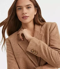 Petite Herringbone Relaxed Blazer