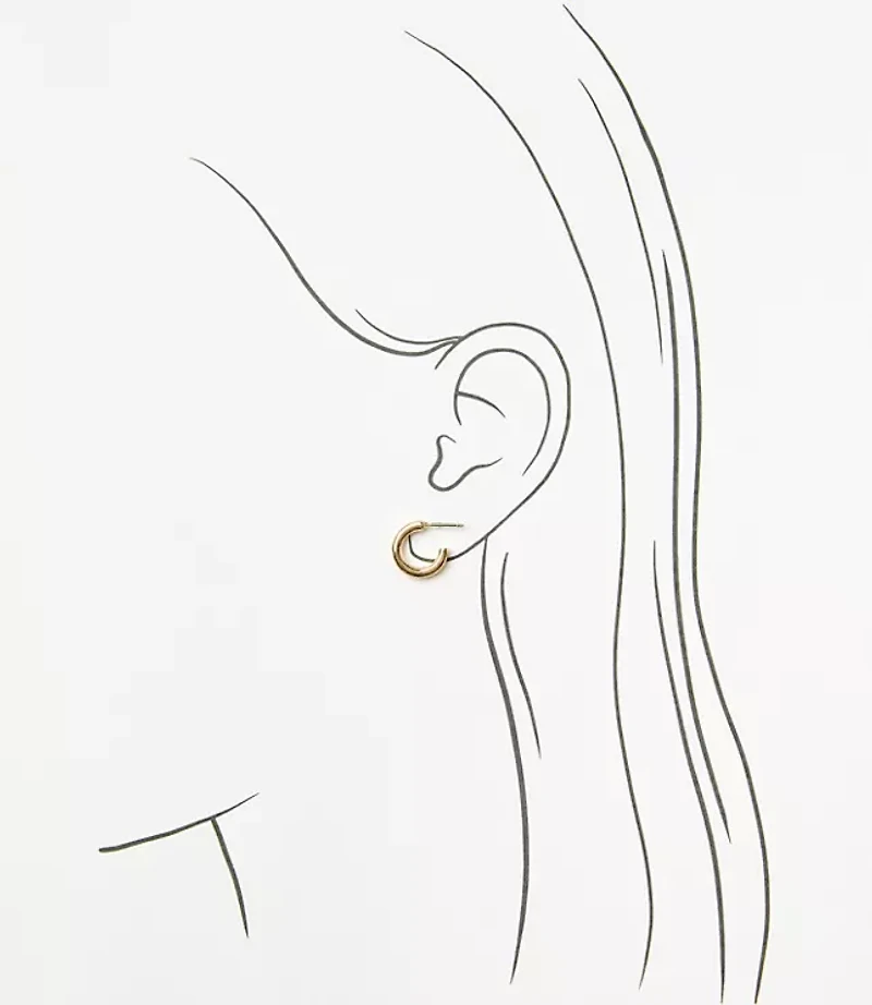 Double Heart Stud Earring Set