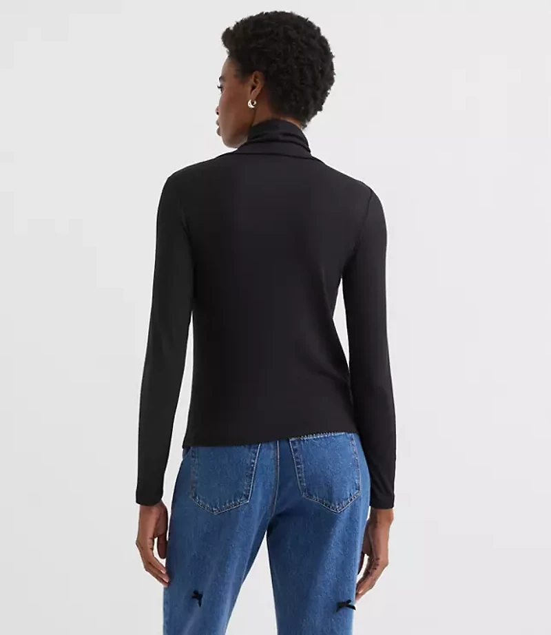 Micro Modal Turtleneck Top