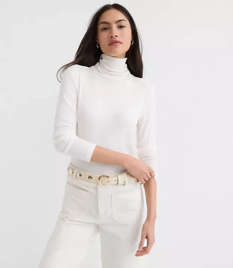 Micro Modal Turtleneck Top