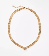 Knotted Chain Link Necklace