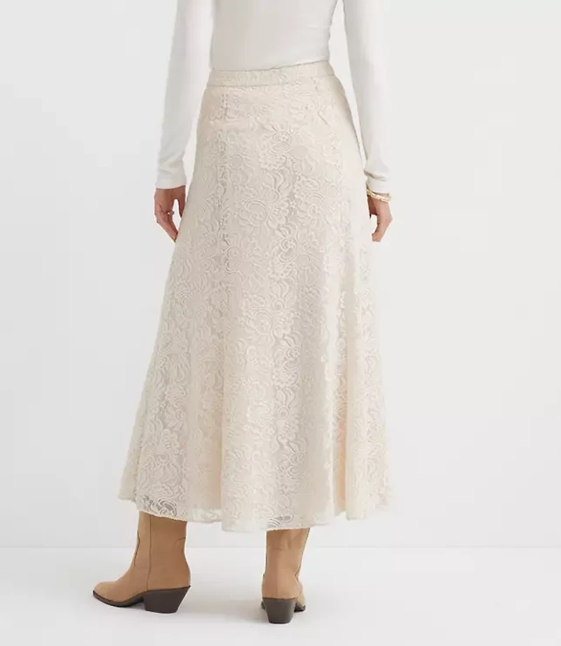 Petite Lace Maxi Skirt