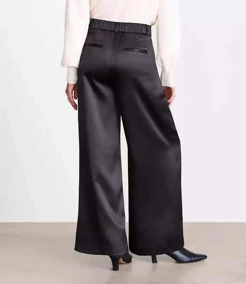 LOFT Versa Satin Palazzo Pants