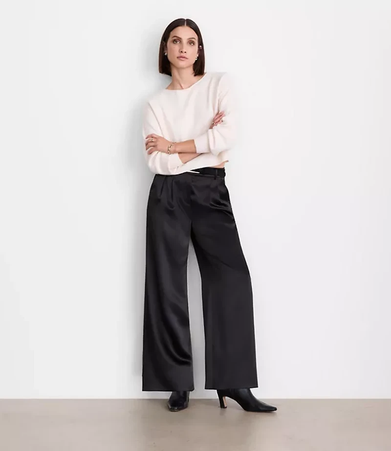 LOFT Versa Satin Palazzo Pants