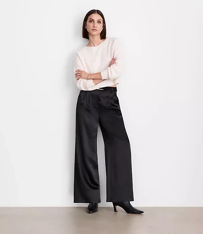 LOFT Versa Satin Palazzo Pants