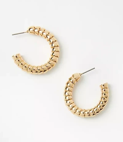 Coiled Hoop Earrings
