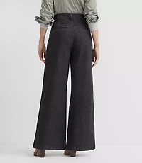 Curvy High Rise Trouser Jeans Washed Black Wash