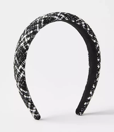 Tweed Puff Headband