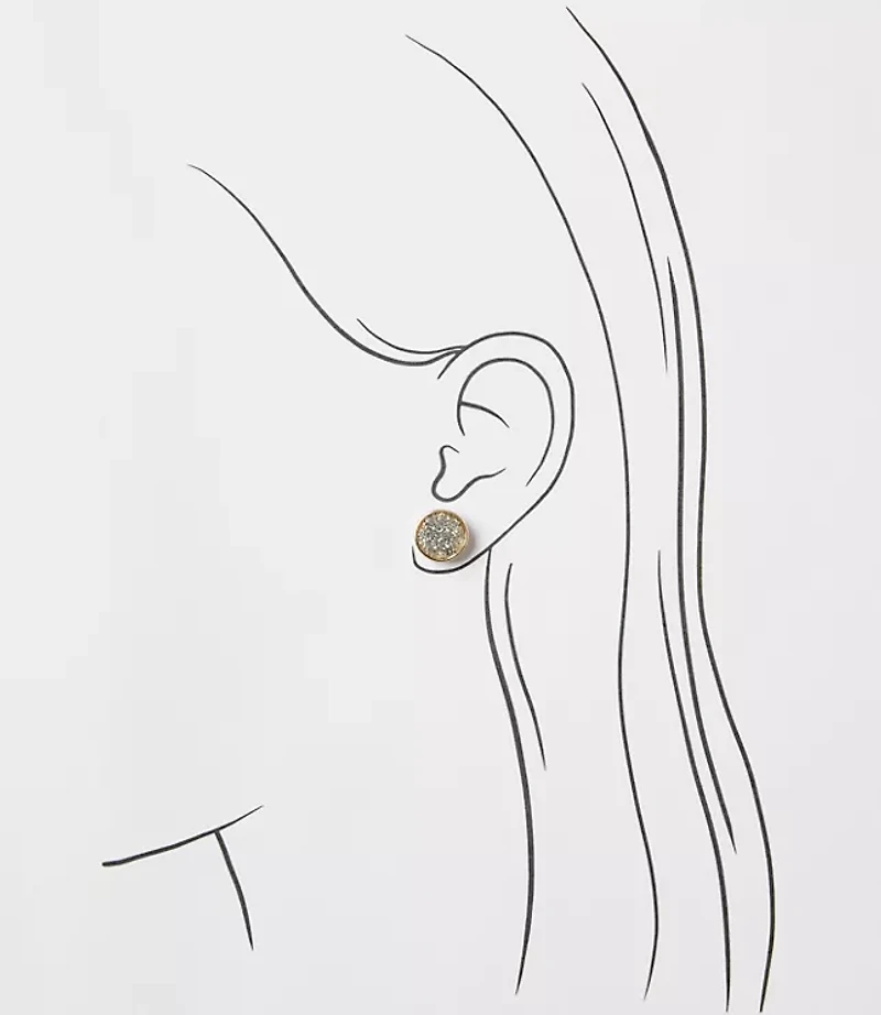Circle Stud Earrings