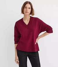 Slouchy V-Neck Sweater