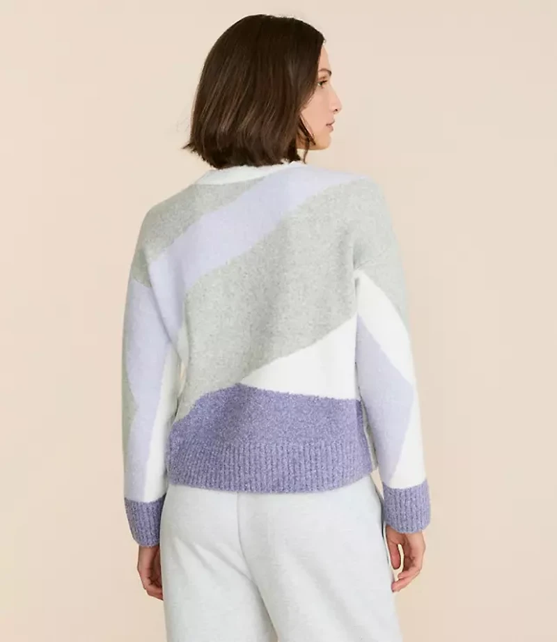 Lou & Grey Colorblock Boucle Sweater