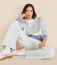 Lou & Grey Colorblock Boucle Sweater