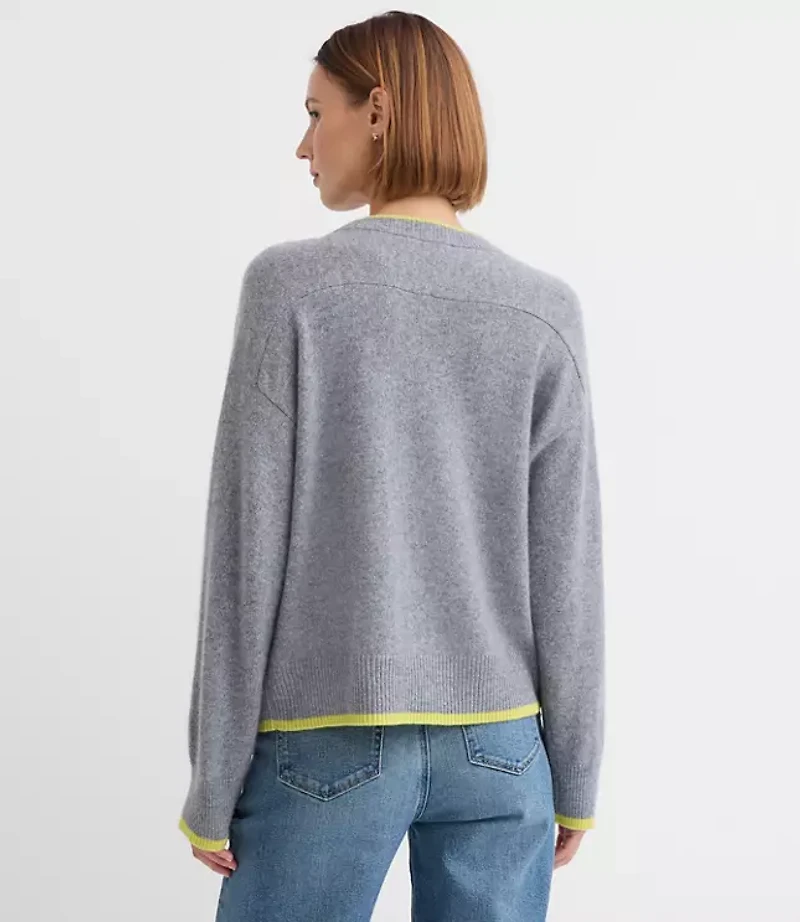 Tipped Oversized Cashmere Sweater