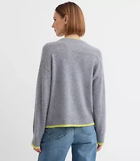 Tipped Oversized Cashmere Sweater