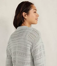 Haven Well Within Organic Cotton Open Stitch Johnny Collar Sweater