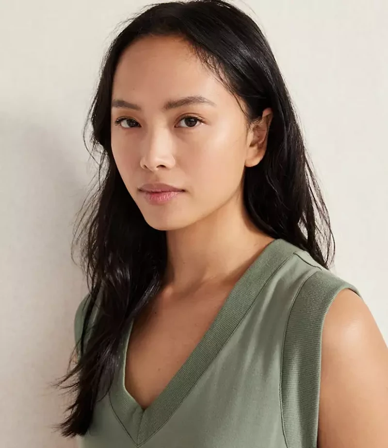 Haven Well Within Organic Cotton Interlock V-Neck Dress