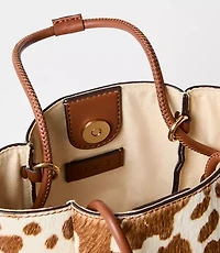 Spotted Haircalf Mini Tote Bag