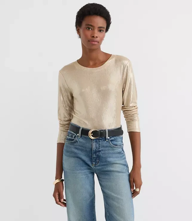 Foil Long Sleeve Everyday Tee