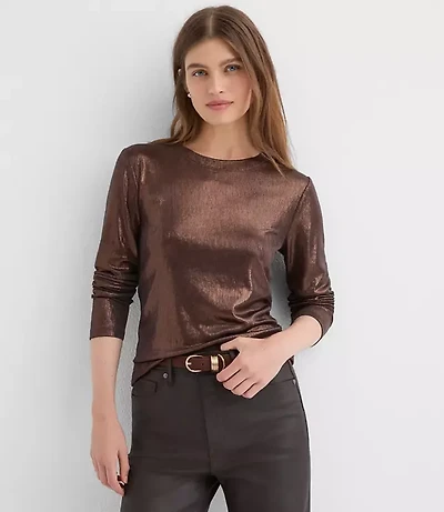 Foil Long Sleeve Everyday Tee