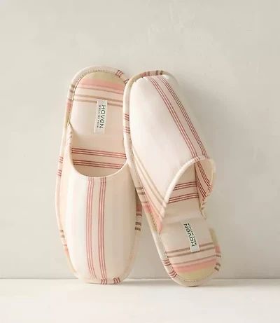 Haven Well Within Lightweight Cotton Poplin Slippers