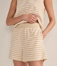 Haven Well Within Terry Cloth Stripe Shorts