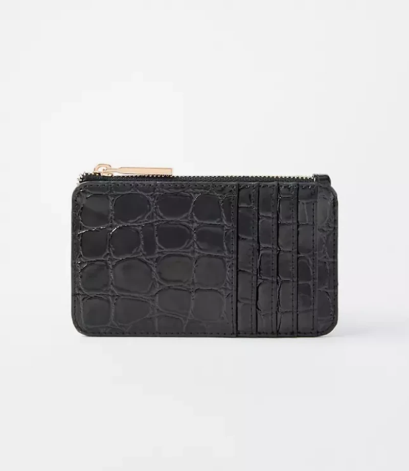 Embossed Zip Wallet