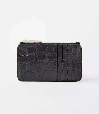 Embossed Zip Wallet