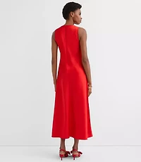 Satin Bias Midi Dress