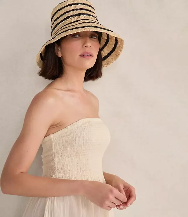Haven Well Within Organic Cotton Crinkle Gauze Strapless Dress