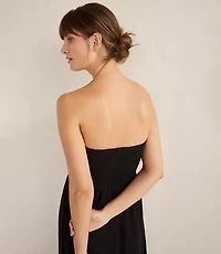 Haven Well Within Organic Cotton Crinkle Gauze Strapless Dress