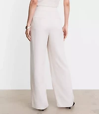 LOFT Versa Pure Spun Pleated Wide Leg Pants