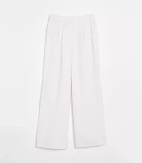 LOFT Versa Pure Spun Pleated Wide Leg Pants