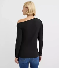 Asymmetrical Off The Shoulder Top