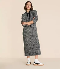 Petite Lou & Grey Colorblock Drawstring Neck Maxi Sweater Dress