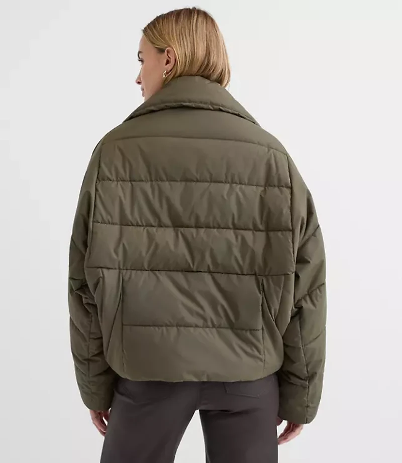 Cocoon Sleeve Puffer Jacket