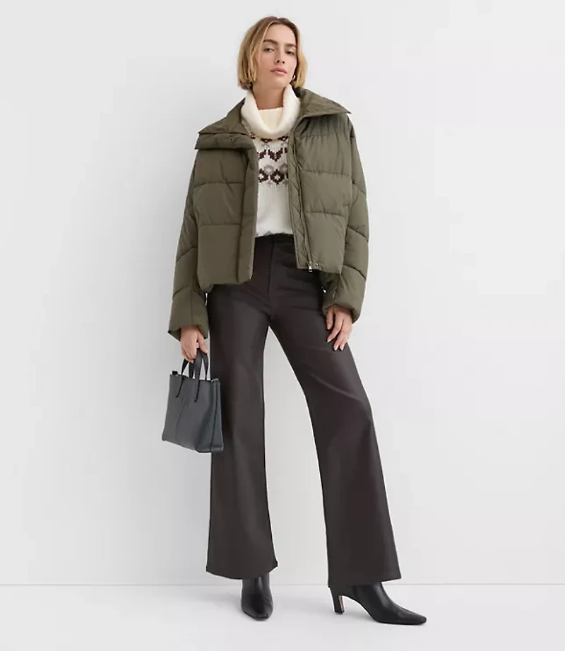 Cocoon Sleeve Puffer Jacket