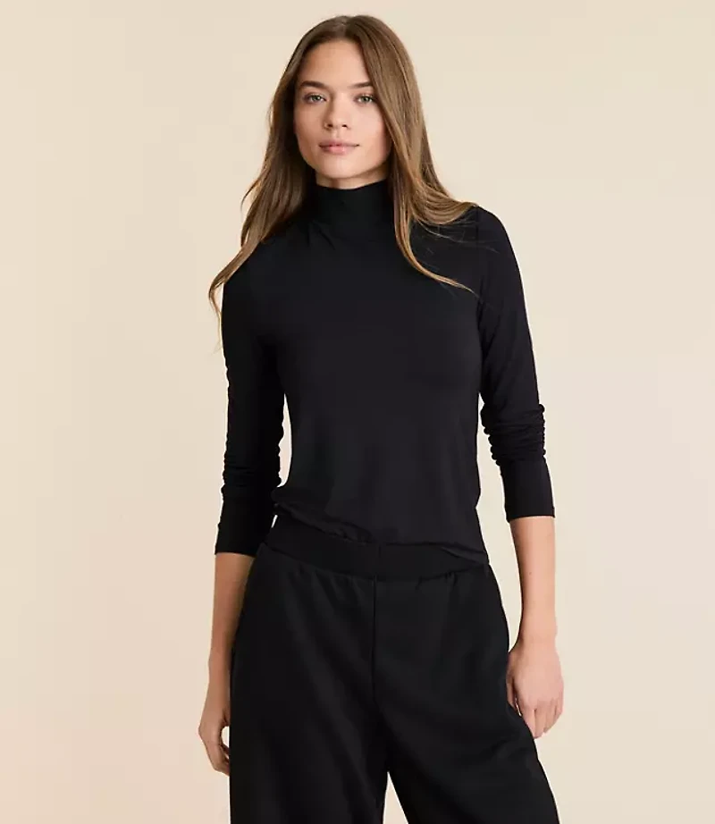 Lou & Grey Essential Modal Turtleneck Top